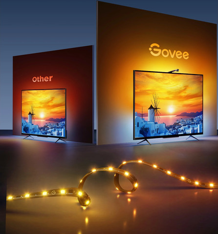 מערכת תאורה אחורית חכמה לטלוויזיה Govee H6099 TV Backlight 3 Lite "75~"85 - צבע שחור
