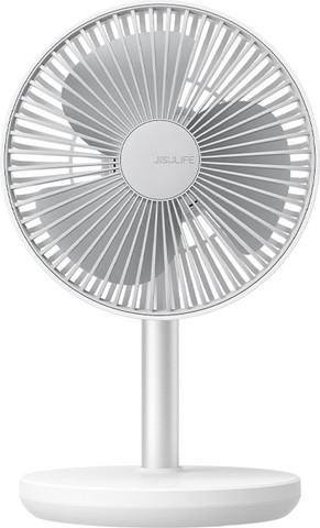 מאוורר שולחני טלסקופי נטען JisuLife ג'יסולייף Table Fan Life7 - לבן