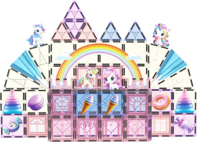 100 חלקים ורוד חד קרן - Playmager