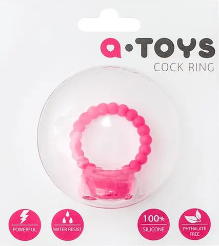 טבעת זוגית רוטטת  Ø3,5 cm COCK RING ,ורוד