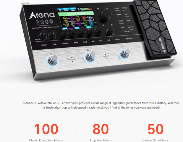 EC1790 מולטי אפקט ARENA 2000 מבית DONNER