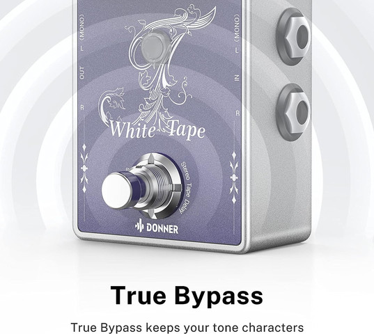 EC1335 פדאל דילי White Tape Delay Pedal מבית DONNER