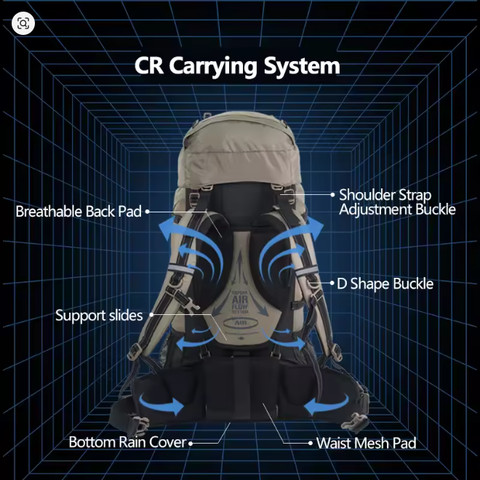 תרמיל מוצ'ילה 70+5 ליטר לדרום אמריקה NATUREHIKE Backpacks 70L