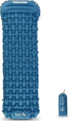 מזרון מתנפח מעצמו לתרמילאים עם משאבה וכרית Camping Air Mattress Ultralight NATUREHIKE
