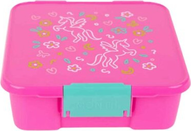 קופסת אוכל מחולקת Bento5 מחולקת 5 תאים (מונטי) Unicorn Magic