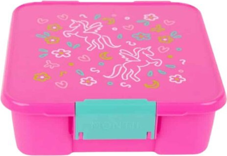 קופסת אוכל מחולקת Bento3 מחולקת 3 תאים (מונטי) Unicorn Magic