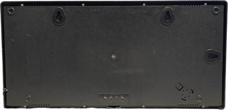 שעון קיר דיגיטלי במידות 36.5X16.5 ס"מ. אור אדום, כולל שעון מעורר, מד טמפרטורה ותאריך