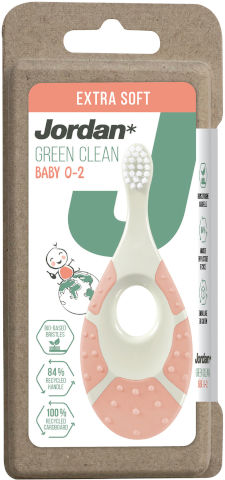 מברשת שיניים רכה במיוחד GREEN CLEAN לתינוקות גילאי 0-2 סופט צבע ורוד