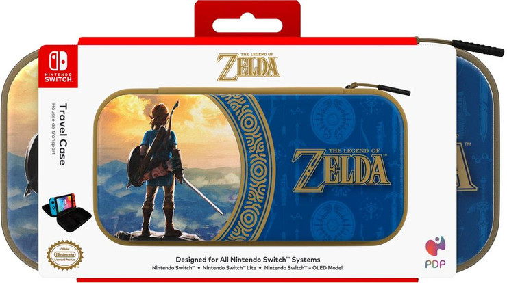 נרתיק נשיאה אוניברסלי Travel Case - Hyrule Blue - For Nintendo Switch Nintendo Switch