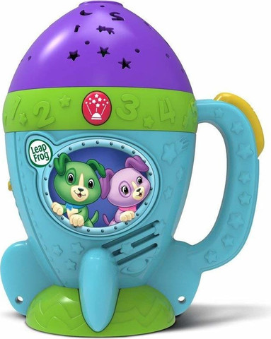 מנורת לילה ומקרן טיל עם מנגינות ואפקטים