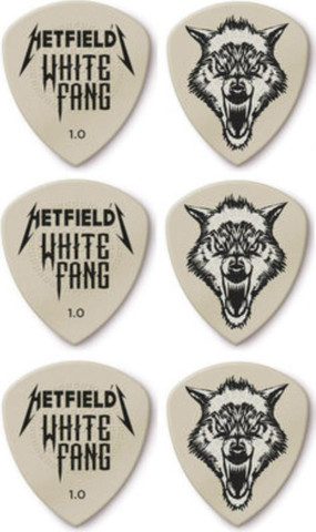 מארז עם 6 מפרטים DUNLOP Hetfield's White Fang Custom Flow 1.0mm
