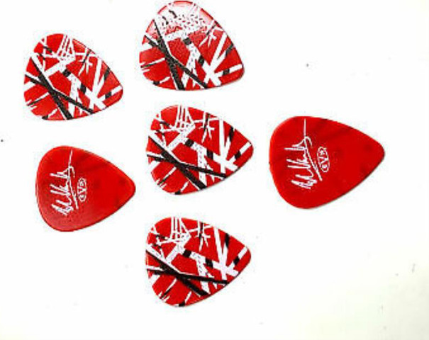 מארז עם 6 מפרטים DUNLOP EVH FRANKENSTEIN picks 0.6mm