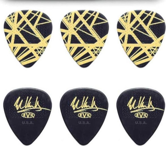 מארז עם 6 מפרטים DUNLOP EVH VHII picks 0.6mm
