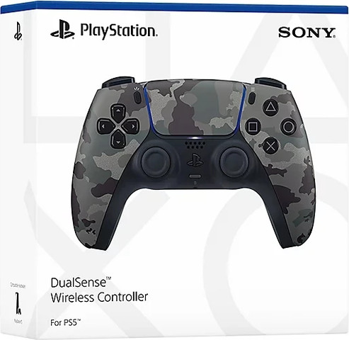 בקר משחק אלחוטי Sony PlayStation DualSense PS5 - צבע Gray Camouflage