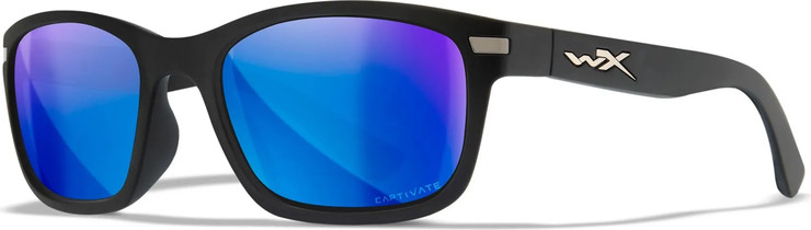 משקפי שמש ומגן פולירייזד WILEY X דגם HELIX  BLUE MIRROR