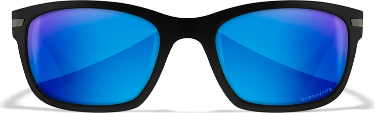 משקפי שמש ומגן פולירייזד WILEY X דגם HELIX  BLUE MIRROR
