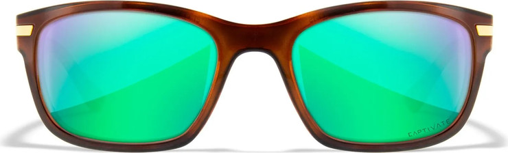 משקפי שמש ומגן פולירייזד WILEY X דגם HELIX  GREEN MIRROR