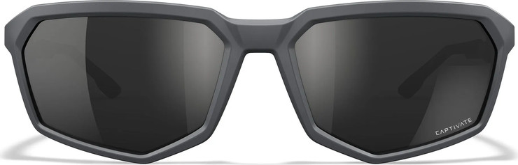 משקפי שמש ומגן פולירייזד  WILEY X דגם RECON GREY
