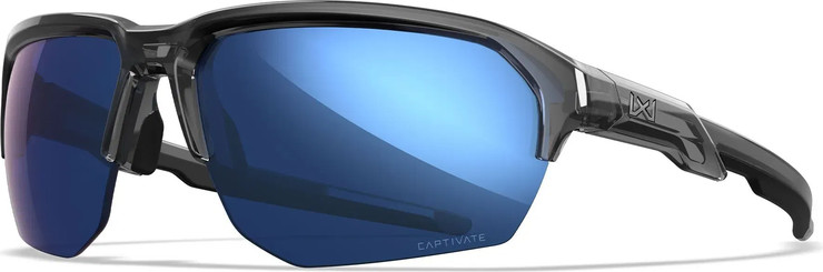 משקפי שמש ומגן פולירייזד WILEY X דגם JAKL BLUE MIRROR