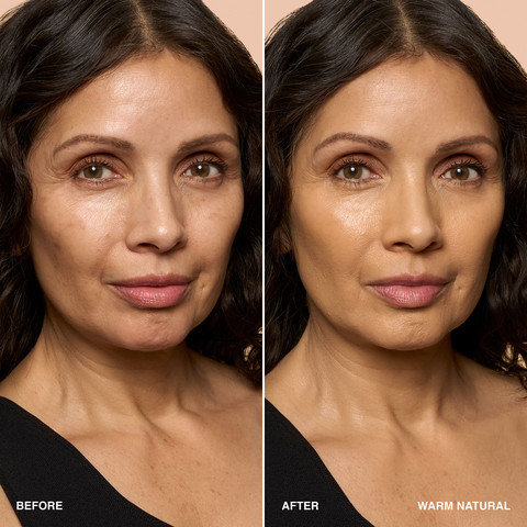 FOUNDATION מייק אפ בגימור מאט עם מקדם הגנה WARM NATURAL - SPF15