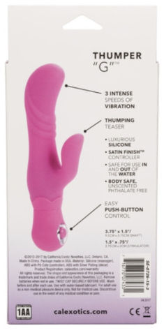 Thumper "G"™ - Pink ויברטור סיליקון למתחילות