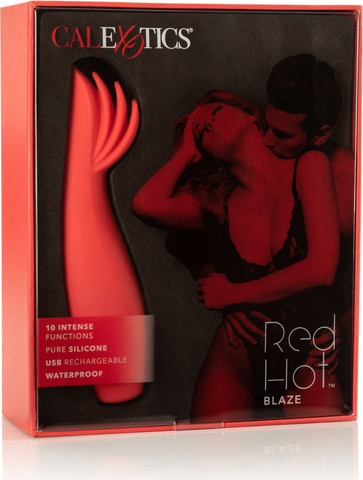 ויברטור סטימולטור עוצמתי | 10 פונקציות רטט | Red Hot Blaze ,אדום