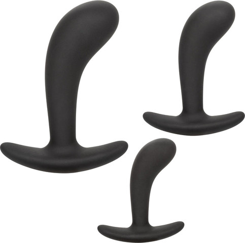 סט 3 פלאגים אנאלים מסיליקון | Silicone Prostate Kit ,שחור