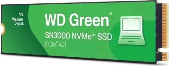 כונן SSD פנימי Western Digital Green SN3000 בנפח 500GB בתצורת M.2 PCIe NVMe WDS500G4G0E