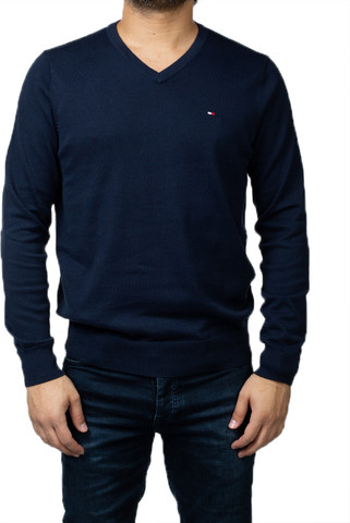 סריג Tommy Hilfiger לגבר צווארון וי