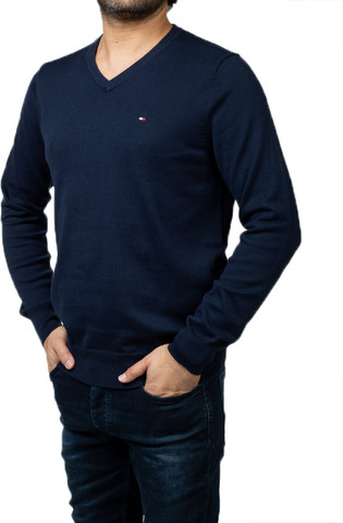 סריג Tommy Hilfiger לגבר צווארון וי