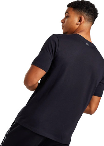 טי שרט Calvin Klein לגברים דגם Striped Logo