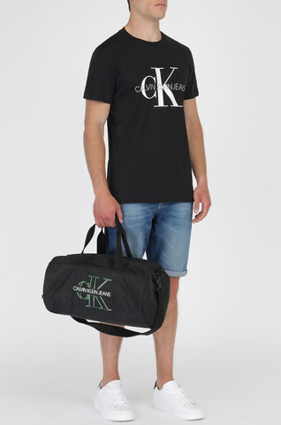 טי שירט Calvin Klein לגברים דגם Monogram Logo