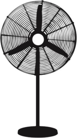 מאוורר תעשייתי 300W וואט 2 ב1 "30 FS-750 מולר/ עמוד/תליה