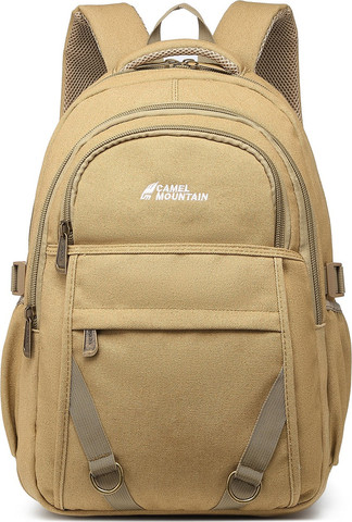 תיק גב The Satin Ultimate Max 28L למחשב 16 אינץ' מבד קנווס מבית כאמל מאונטין - חאקי