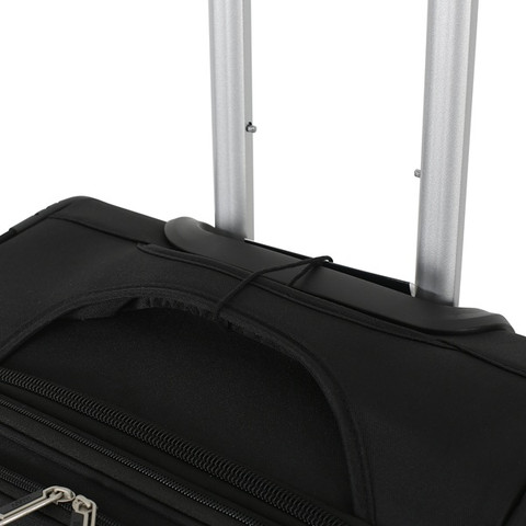 סט 3 מזוודות בד 20"/24"/28" דגם HORIZON מבית המותג היוקרתי Luan-שחור