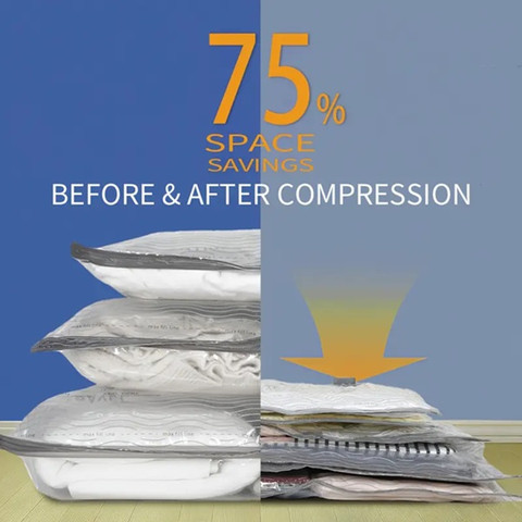 סט 12 שקיות ואקום לנסיעות- 12 pcs vacuum bags מותג Travel Tech