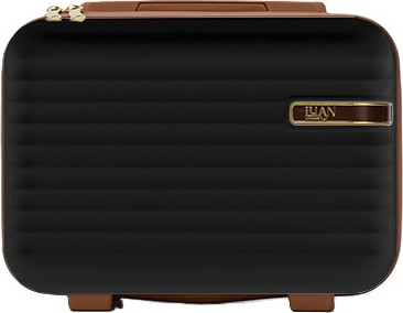 סט 3 מזוודות קשיחות 20"/25"/29" + תיק איפור דגם Belle של המותג Luan בעיצוב יוקרתי- שחור