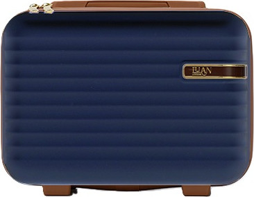 סט 3 מזוודות קשיחות 20"/25"/29" + תיק איפור דגם Belle של המותג Luan בעיצוב יוקרתי- כחול
