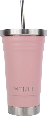 כוס שייק בצבע תות  MontiiCo Original Smoothie Cup - Strawberry