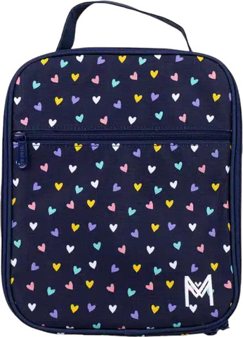 תיק אוכל מבודד גדול MontiiCo Large Insulated Lunch Bag - Hearts