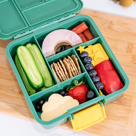 קופסת אוכל מחולקת Bento5 מחולקת 5 תאים (מונטי) Strawberry