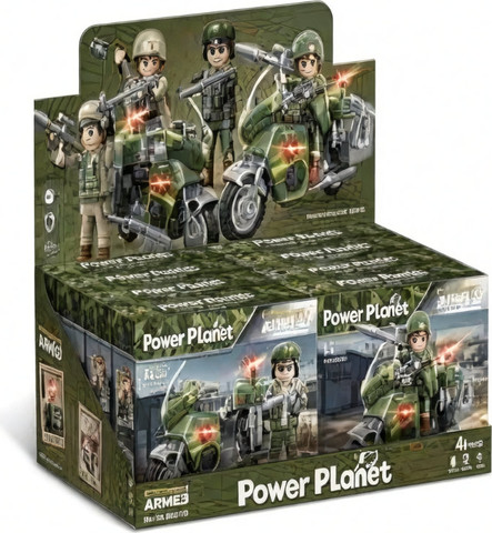 סט דמויות חיילים עם נשק וציוד קרב | Power Planet