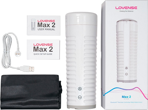 מאונן אוטומטי Max 2 | שליטה מהסמארטפון, פונקציית כיווץ ויניקה מתקדמת | ,לבן