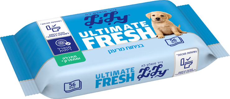 אולטימייט פרש נייר טואלט לח