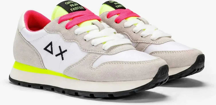 נעלי סניקרס SUN68 ALLY SOLID NYLON - White