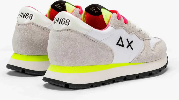 נעלי סניקרס SUN68 ALLY SOLID NYLON - White