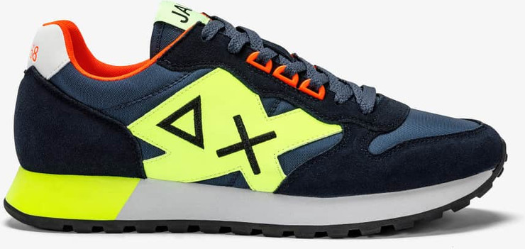 נעלי סניקרס SUN68 JAKI FLUO - Navy Blue
