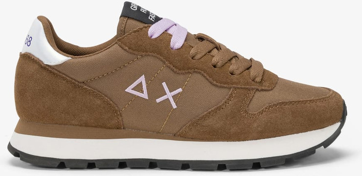 נעלי סניקרס SUN68 ALLY SOLID NYLON - Dark brown