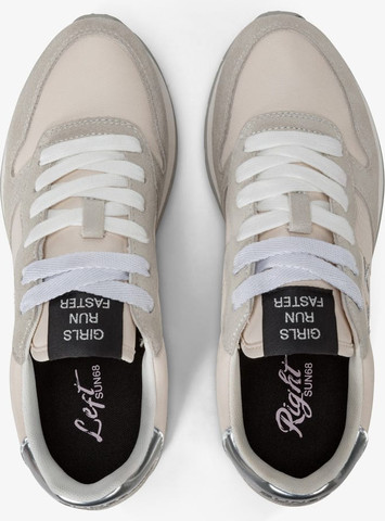 נעלי סניקרס SUN68 ALLY GOLD SILVER - White