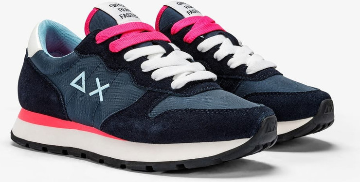 נעלי סניקרס SUN68 ALLY SOLID NYLON - Navy Blue